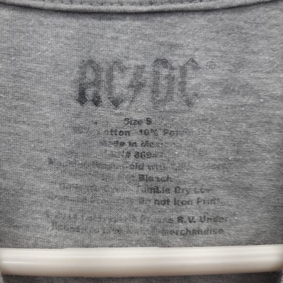AC/DC Gray Graphic T-Shirt Live July 10 1996 Concert Hells Bells Small - Picture 2 of 4